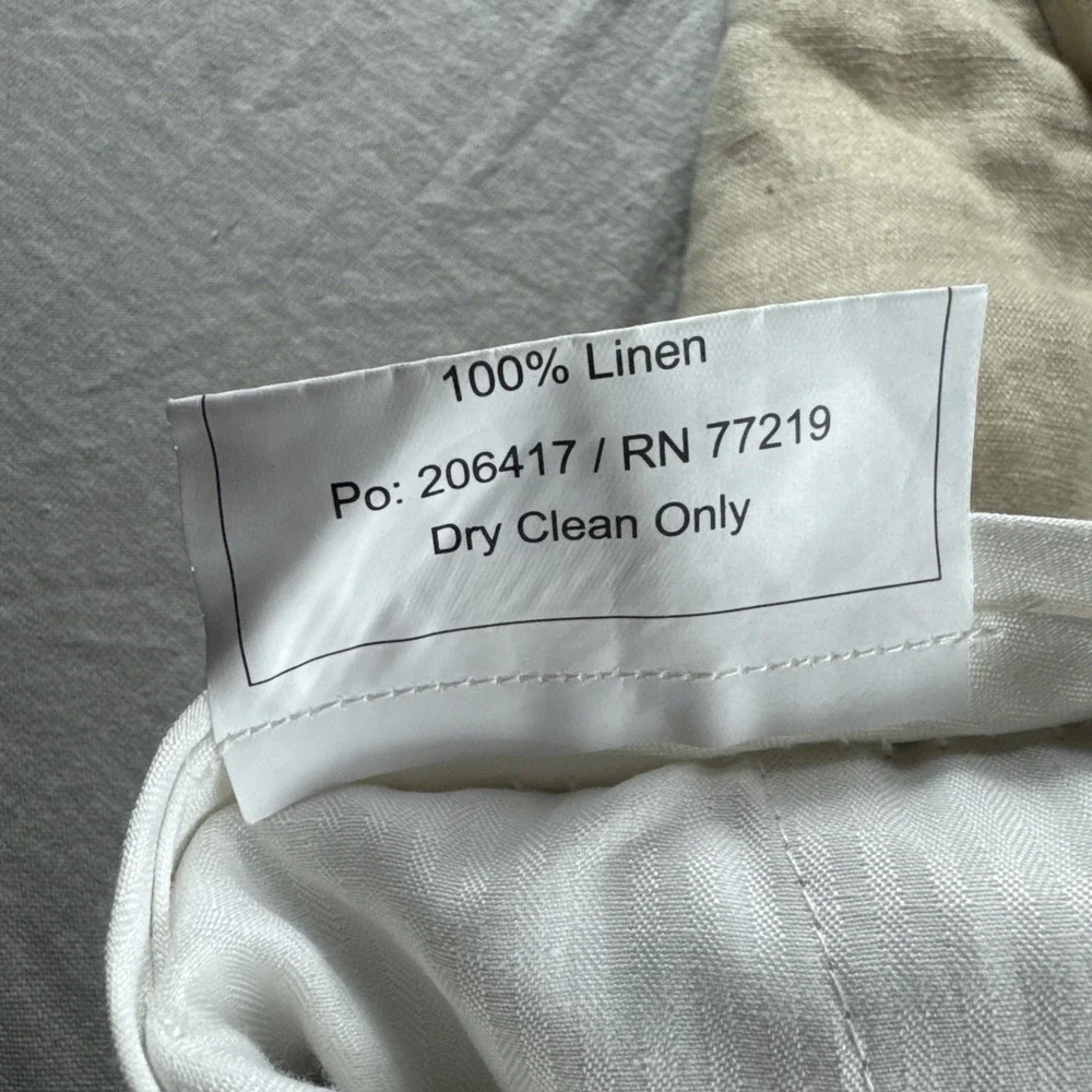 Pronto Uomo Platinum Linen Pants Mens 40x30 Beige Khakis Chinos Slacks Preppy